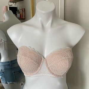 Very Sexy Coconut white multiway lace detailing balconette bra